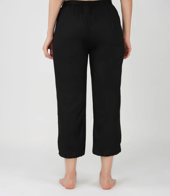 Ananda Pant - Women's Cotton Yoga Pants - Black