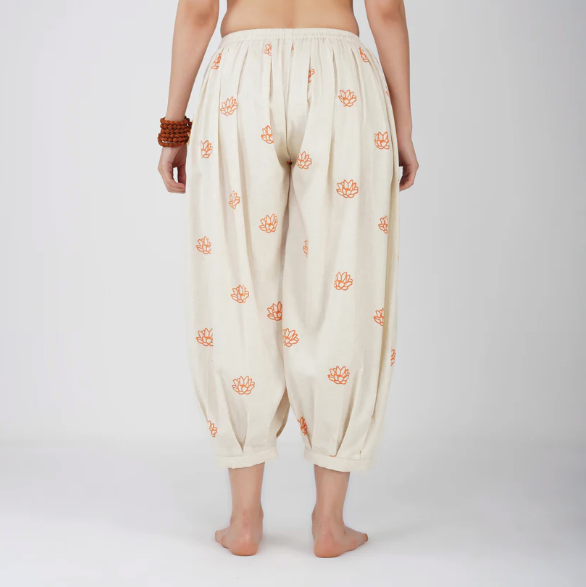 Chakra Pant - Women's Cotton Yoga Pants - Hand Block Printed