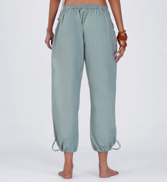 Ananda Pant - Women's Cotton Yoga Pants - Grey