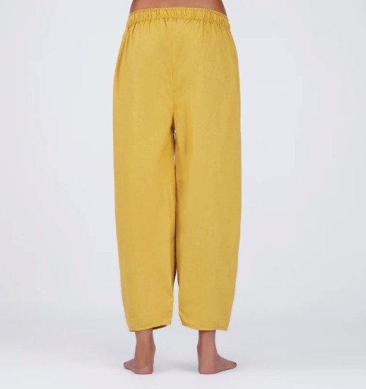 Soma Pant - Women's Cotton Yoga Pants - Yellow