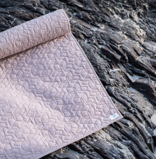Cotton Yoga Mat in Pink- Padma Yoga Mat
