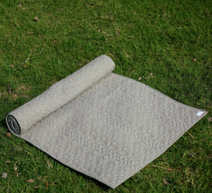 Cotton Yoga Mat in Green - Padma Yoga Mat