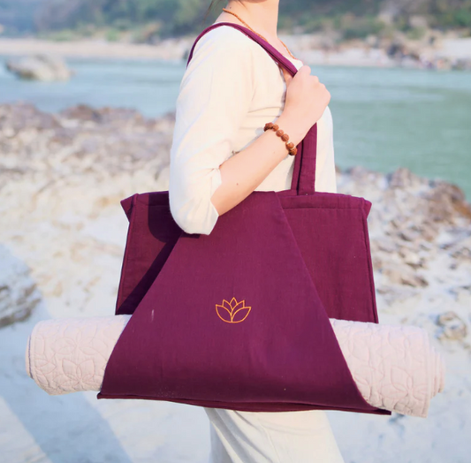 Cotton Yoga Bag Purple Brahma