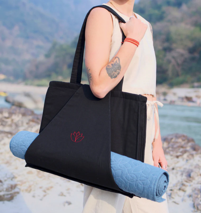 Cotton Yoga Bag Black Brahma