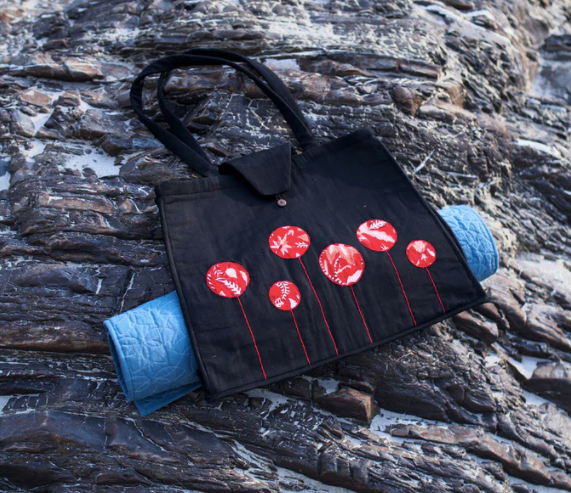 Cotton Yoga Bag Black Brahma
