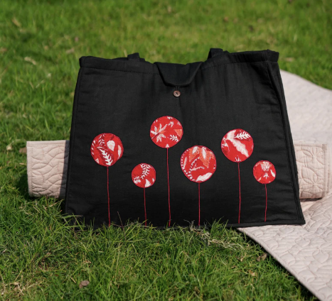 Cotton Yoga Bag Black Brahma
