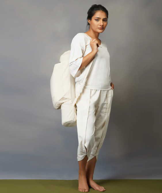 Cotton Yoga Bag & Cushion Set -Dhyana
